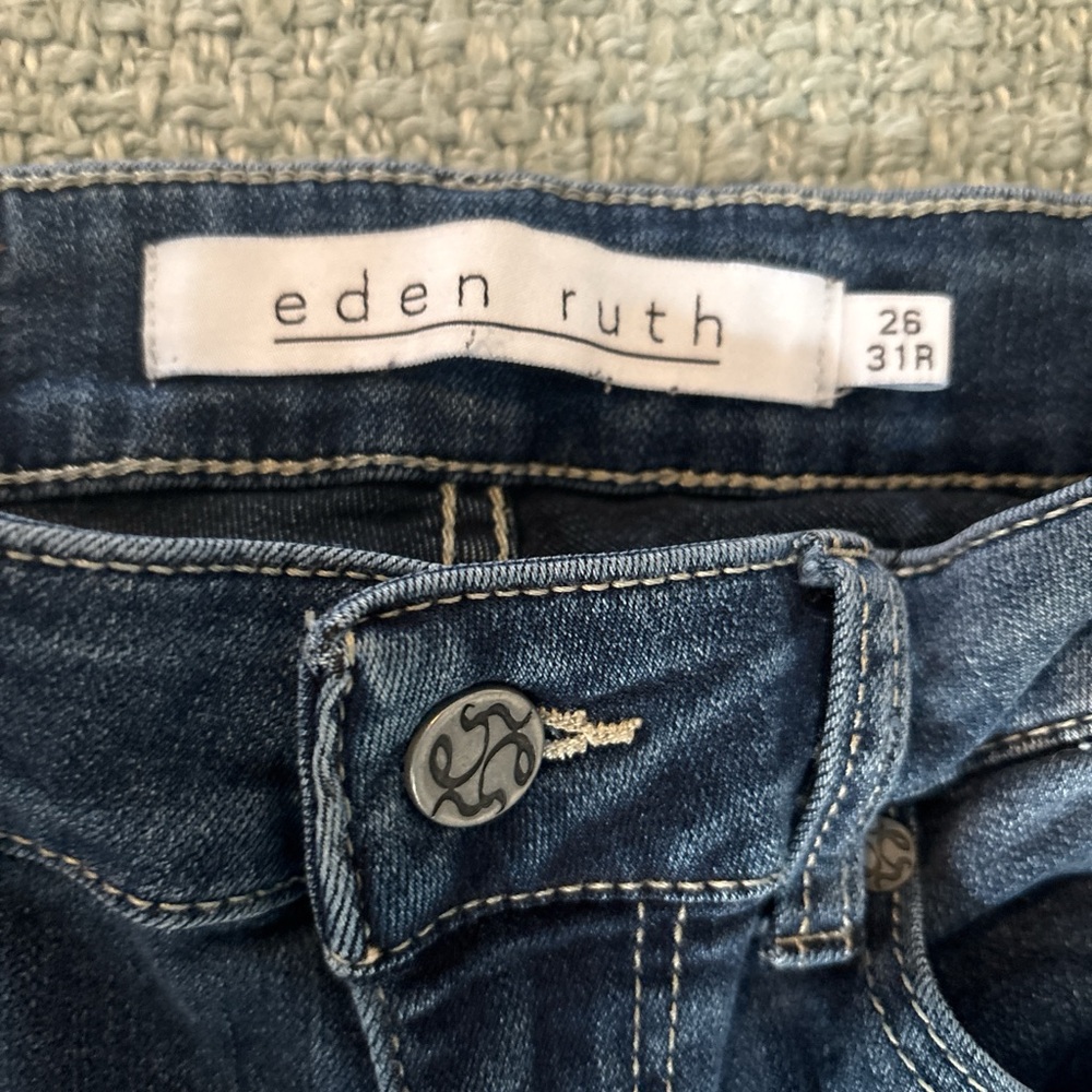 Eden Ruth High Rise Blue Jeans